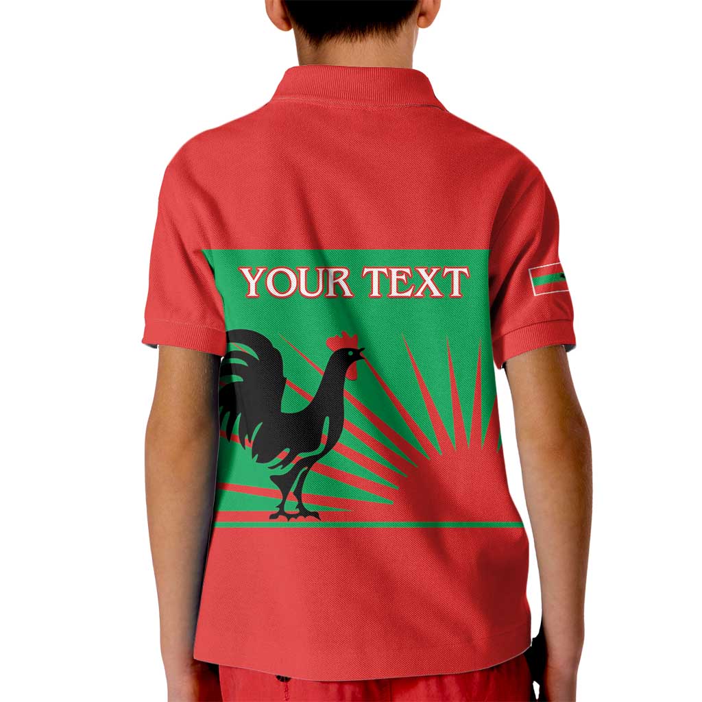 Personalised UNITA Angola Kid Polo Shirt Party Flag Style