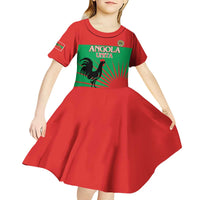 Personalised UNITA Angola Kid Short Sleeve Dress Party Flag Style