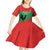 Personalised UNITA Angola Kid Short Sleeve Dress Party Flag Style