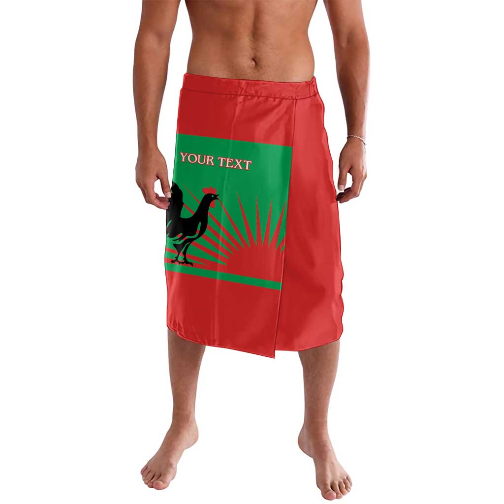 Personalised UNITA Angola Lavalava Party Flag Style