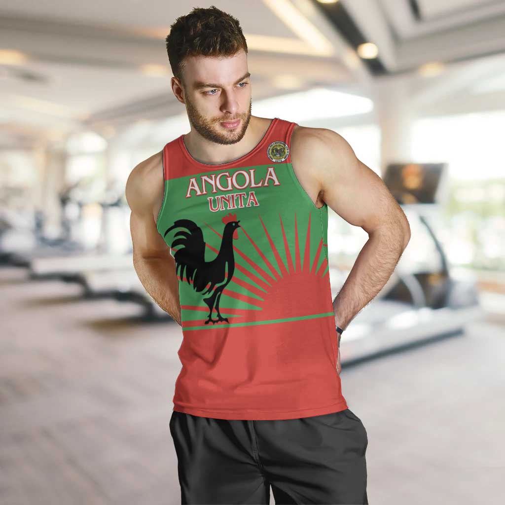 Personalised UNITA Angola Men Tank Top Party Flag Style