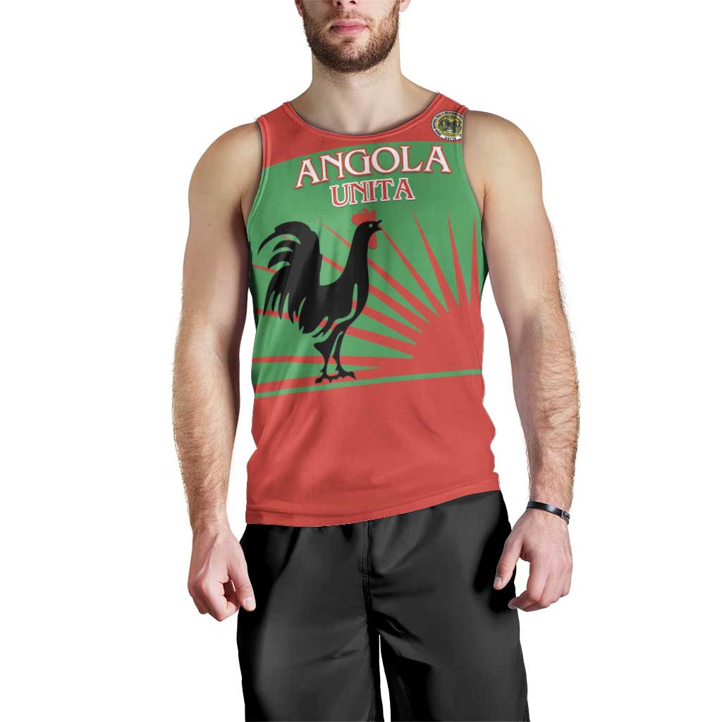 Personalised UNITA Angola Men Tank Top Party Flag Style