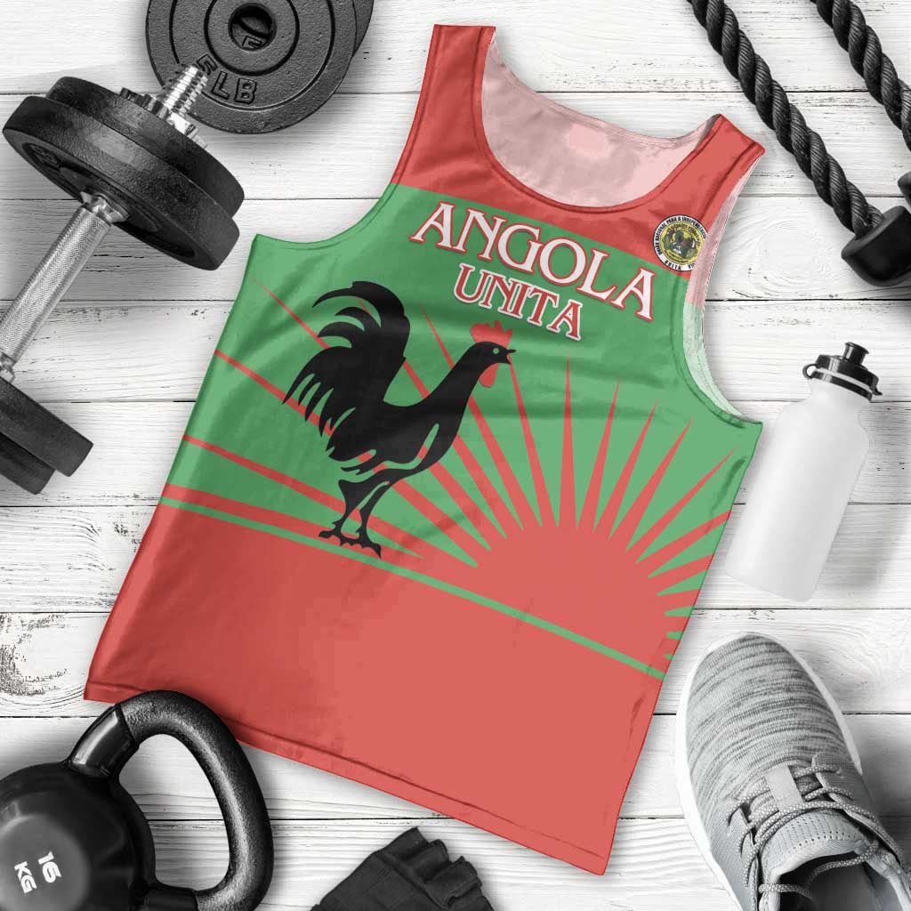 Personalised UNITA Angola Men Tank Top Party Flag Style