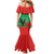 Personalised UNITA Angola Mermaid Dress Party Flag Style