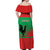 Personalised UNITA Angola Off Shoulder Maxi Dress Party Flag Style
