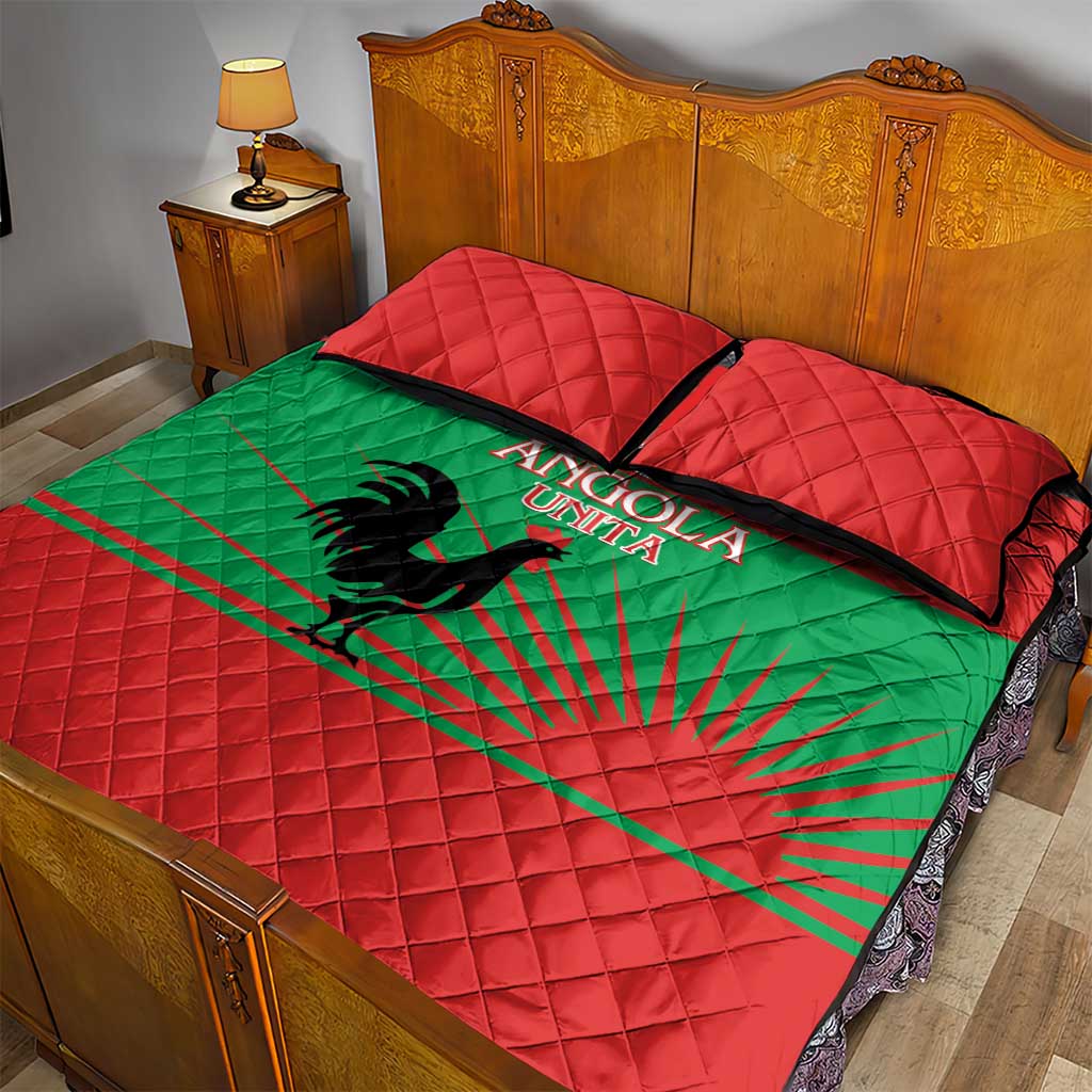 UNITA Angola Quilt Bed Set Party Flag Style