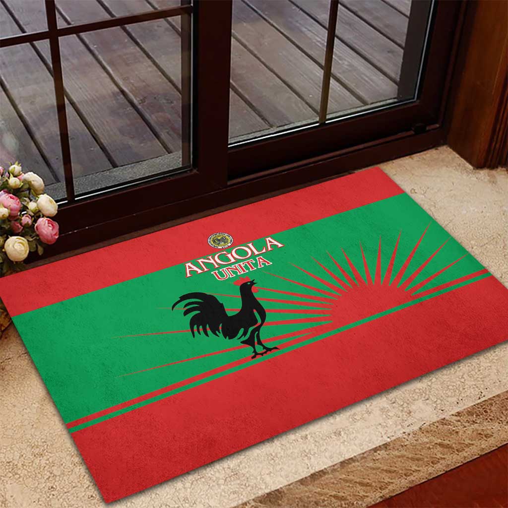 UNITA Angola Rubber Doormat Party Flag Style