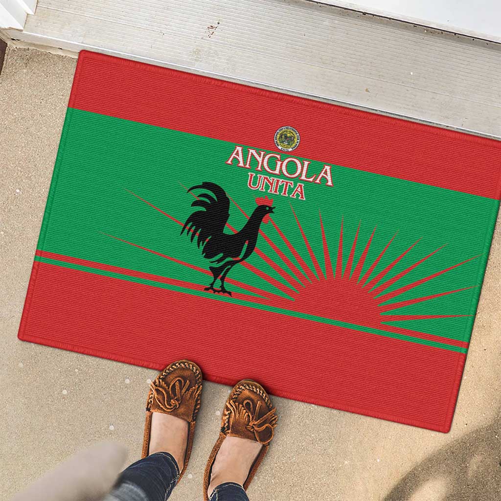 UNITA Angola Rubber Doormat Party Flag Style