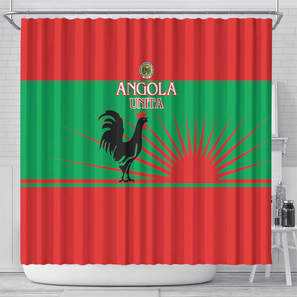 UNITA Angola Shower Curtain Party Flag Style