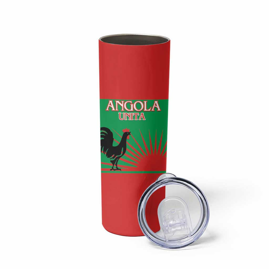 Personalised UNITA Angola Skinny Tumbler Party Flag Style