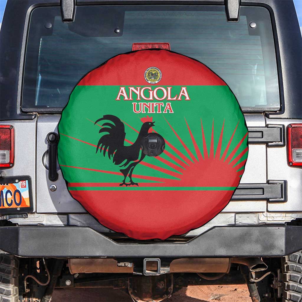 UNITA Angola Spare Tire Cover Party Flag Style
