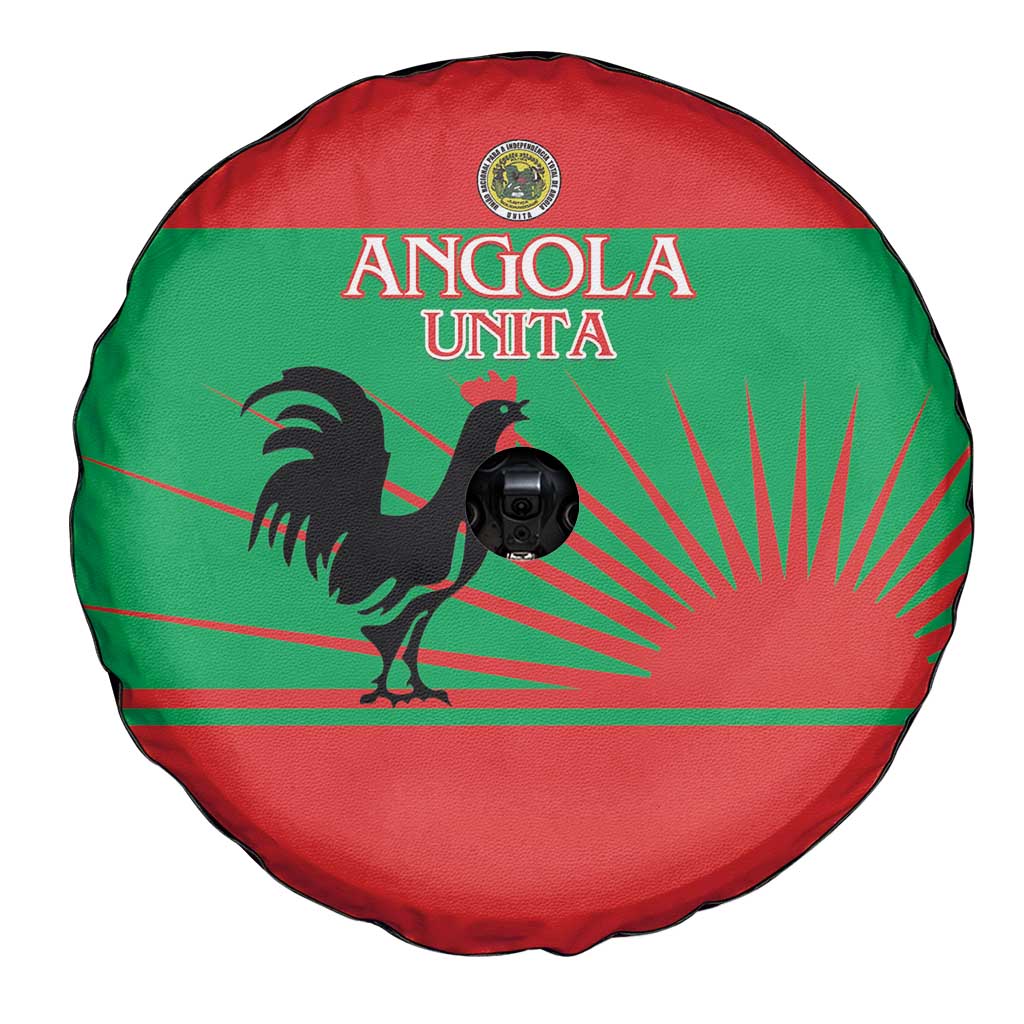 UNITA Angola Spare Tire Cover Party Flag Style