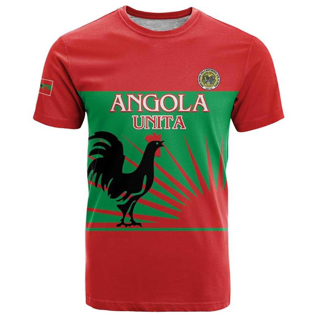 Personalised UNITA Angola T Shirt Party Flag Style