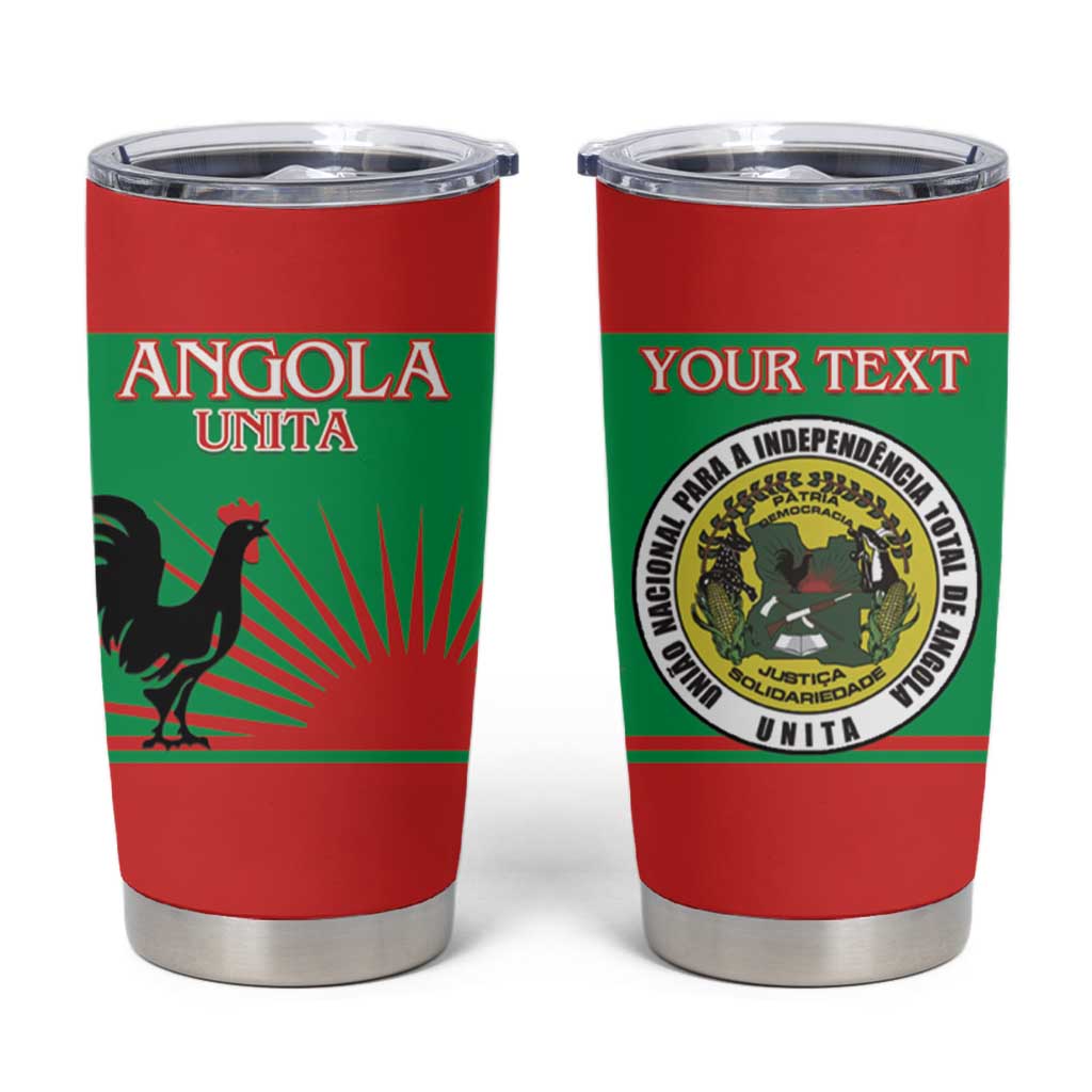 Personalised UNITA Angola Tumbler Cup Party Flag Style