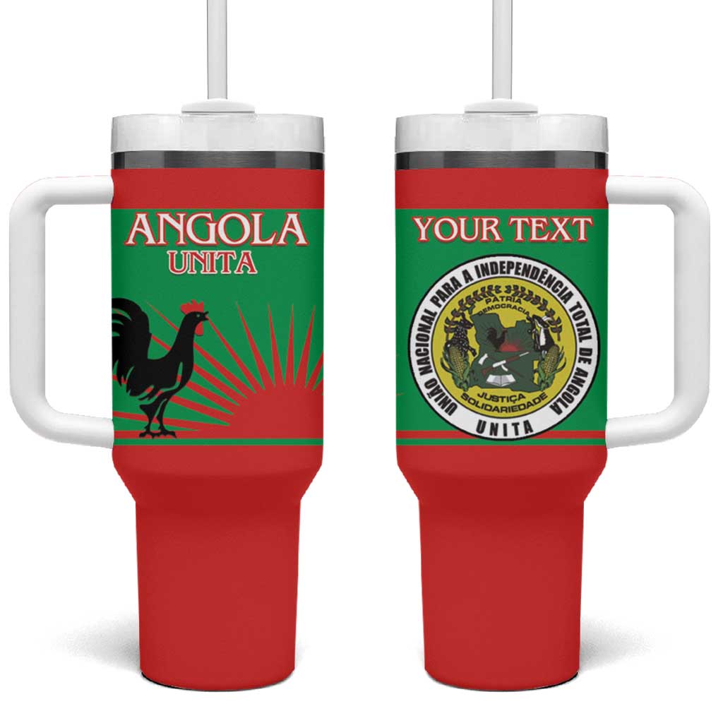 Personalised UNITA Angola Tumbler With Handle Party Flag Style