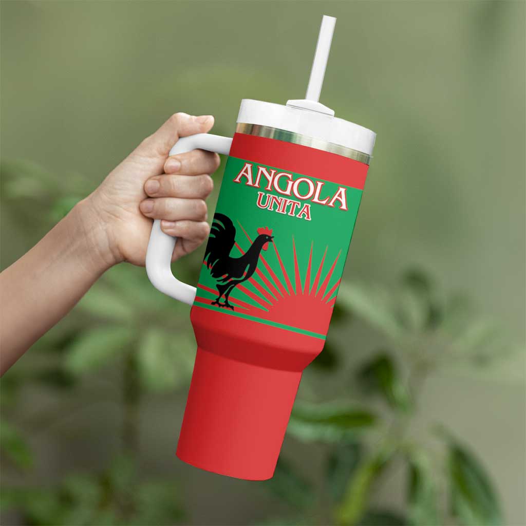 Personalised UNITA Angola Tumbler With Handle Party Flag Style