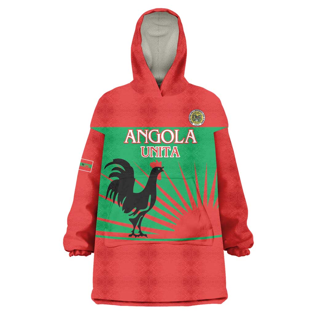 Personalised UNITA Angola Wearable Blanket Hoodie Party Flag Style