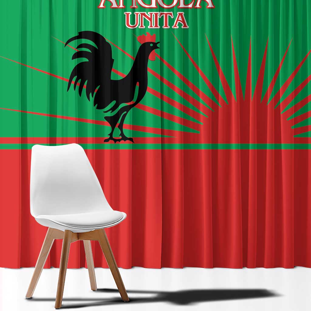 UNITA Angola Window Curtain Party Flag Style