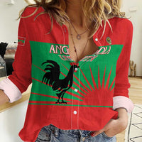Personalised UNITA Angola Women Casual Shirt Party Flag Style