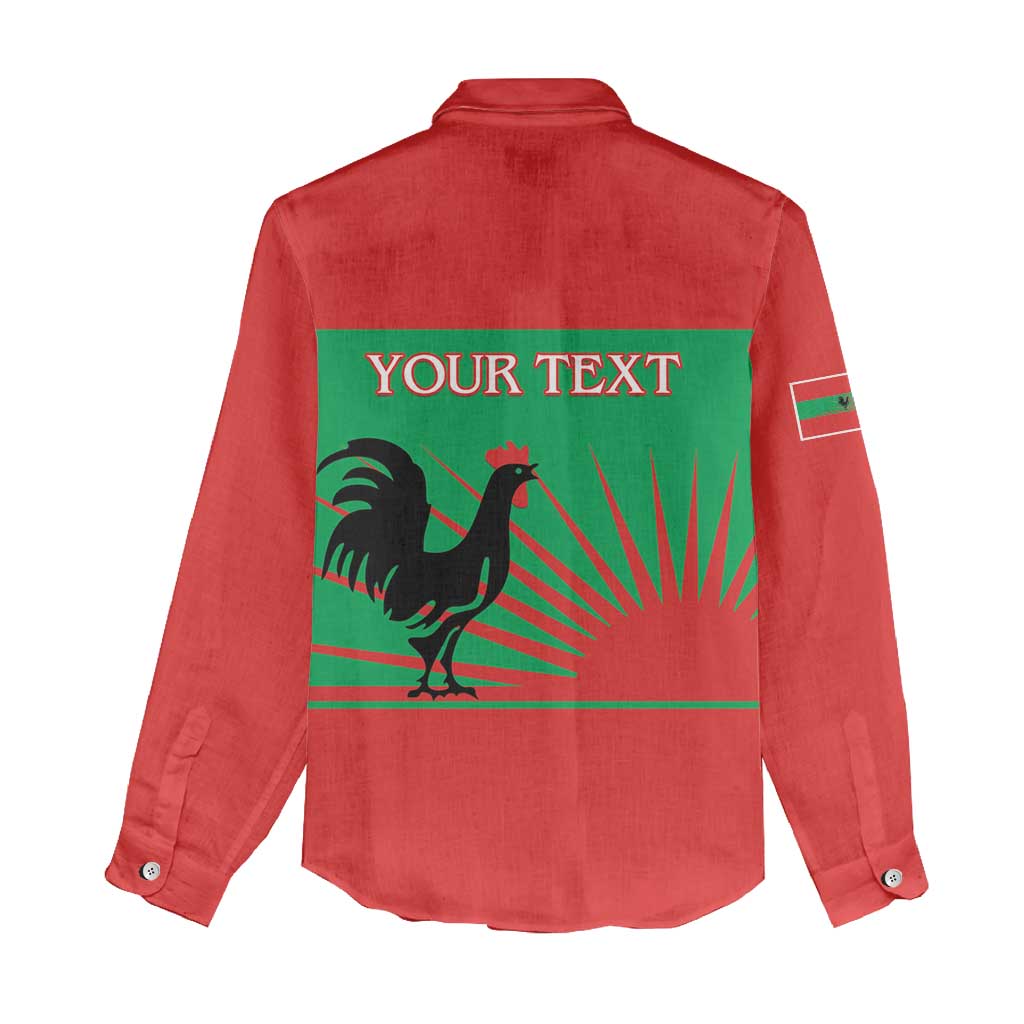 Personalised UNITA Angola Women Casual Shirt Party Flag Style