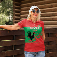 Personalised UNITA Angola Women Polo Shirt Party Flag Style