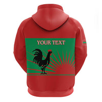 Personalised UNITA Angola Zip Hoodie Party Flag Style