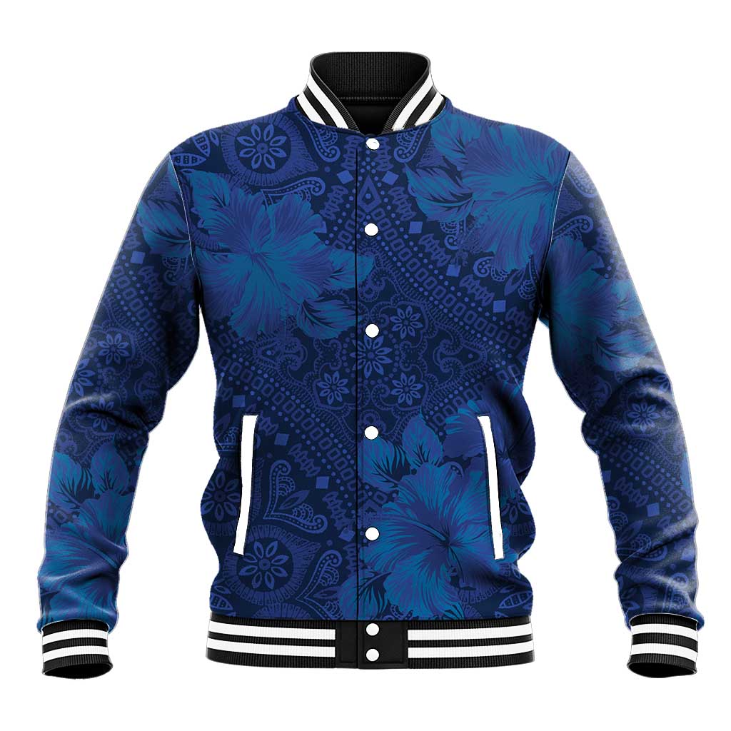 Hibiscus Mix ShweShwe African Pattern Baseball Jacket - Wonder Print Shop