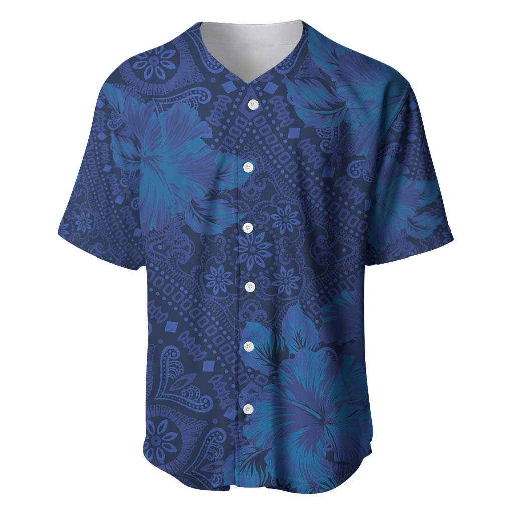 Hibiscus Mix ShweShwe African Pattern Baseball Jersey - Wonder Print Shop