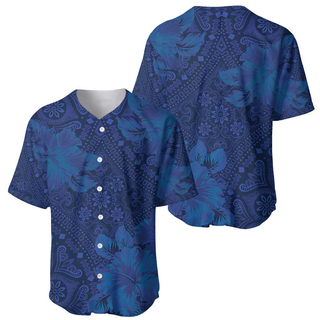 Hibiscus Mix ShweShwe African Pattern Baseball Jersey - Wonder Print Shop