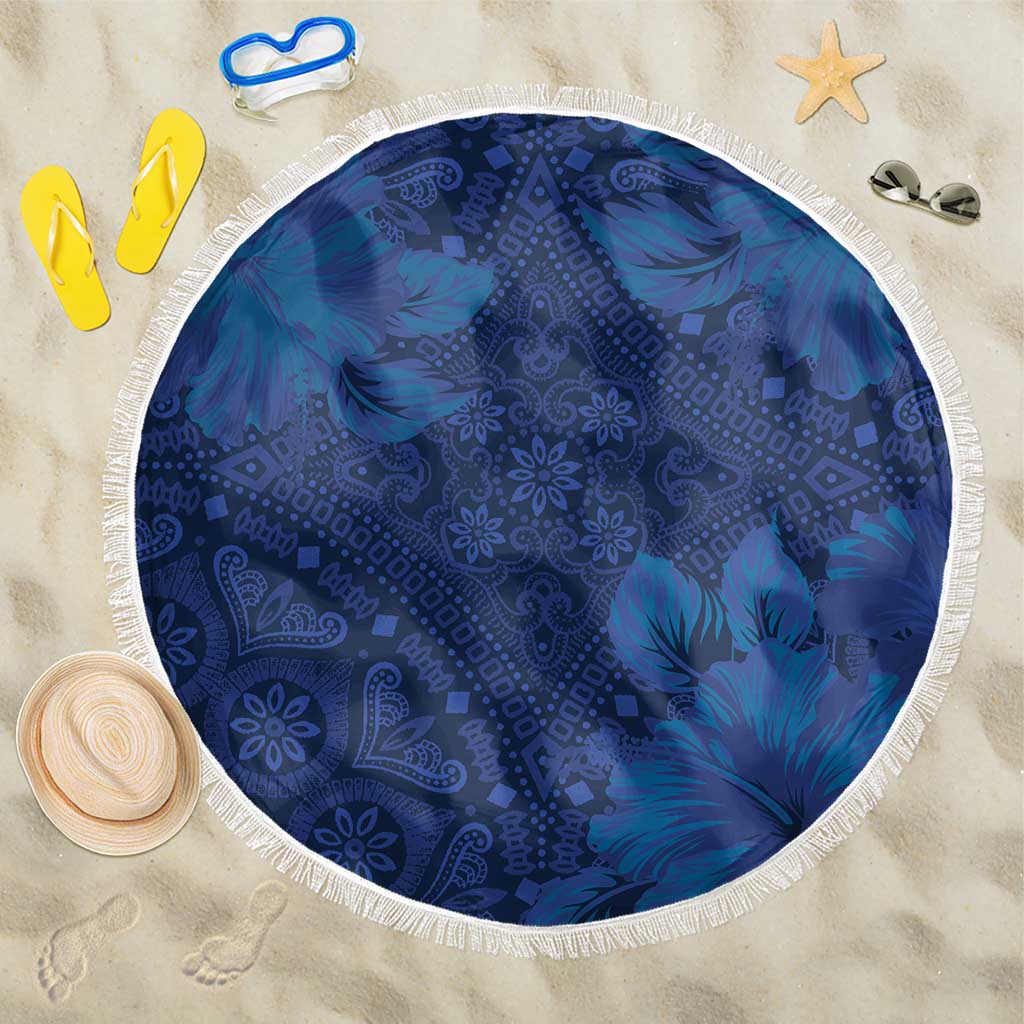 Hibiscus Mix ShweShwe African Pattern Beach Blanket - Wonder Print Shop