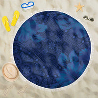 Hibiscus Mix ShweShwe African Pattern Beach Blanket - Wonder Print Shop