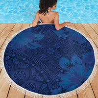 Hibiscus Mix ShweShwe African Pattern Beach Blanket - Wonder Print Shop