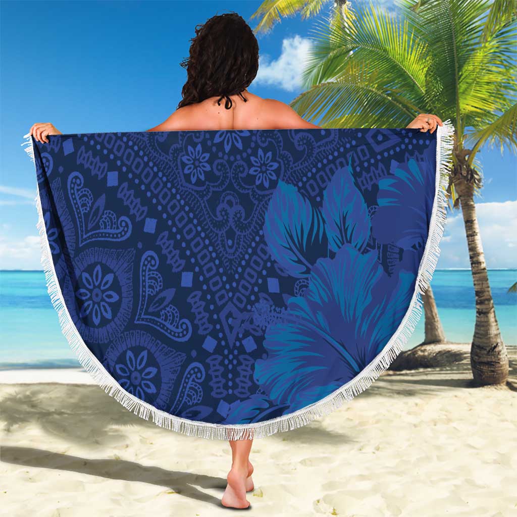 Hibiscus Mix ShweShwe African Pattern Beach Blanket - Wonder Print Shop