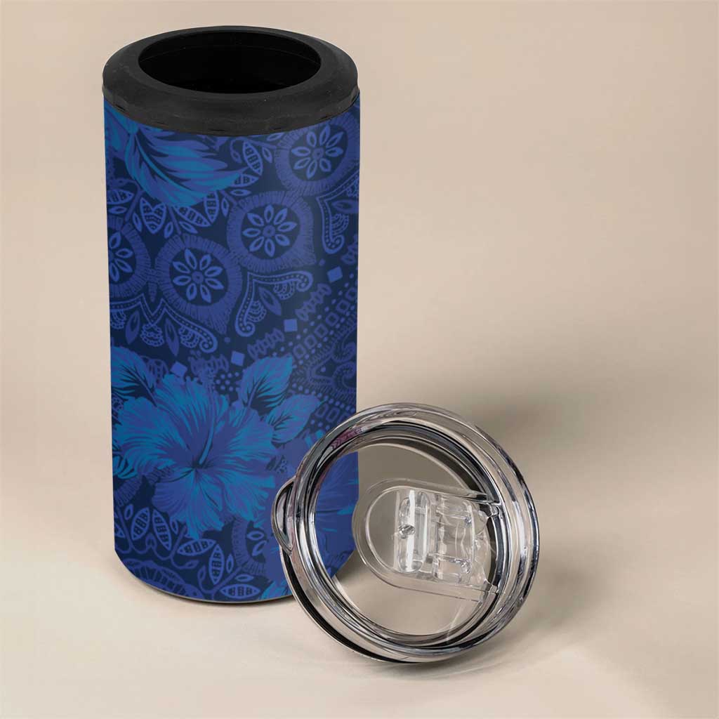 Hibiscus Mix ShweShwe African Pattern 4 in 1 Can Cooler Tumbler - Wonder Print Shop