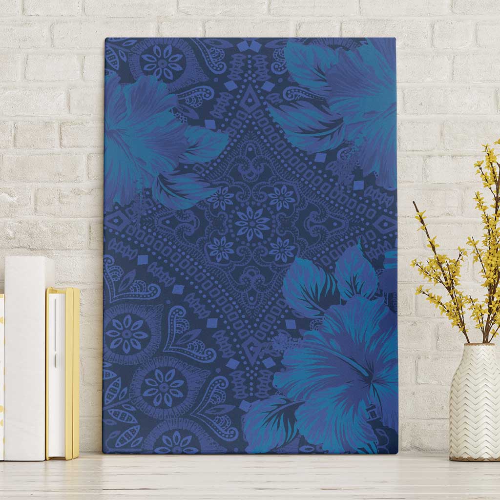 Hibiscus Mix ShweShwe African Pattern Canvas Wall Art - Wonder Print Shop