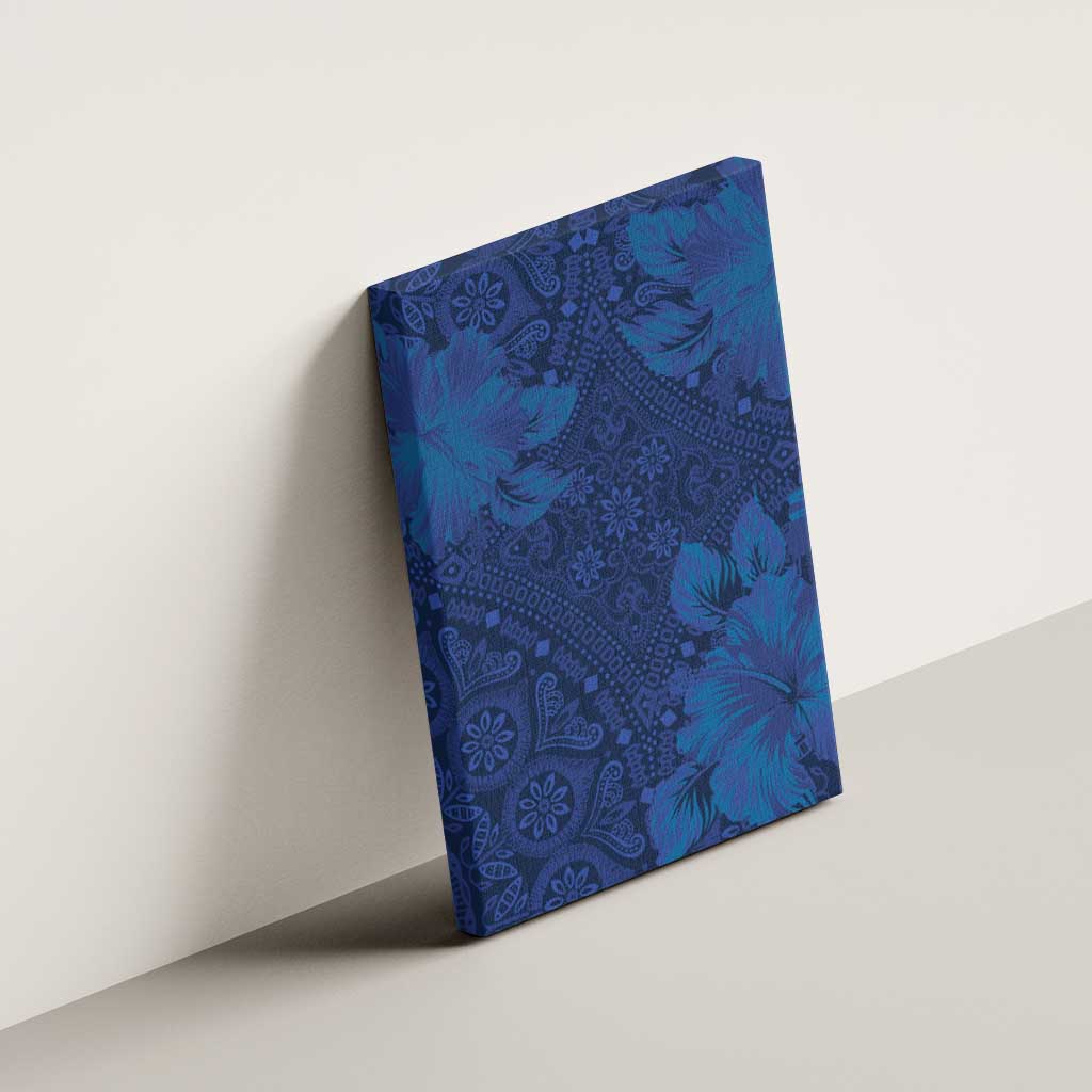 Hibiscus Mix ShweShwe African Pattern Canvas Wall Art - Wonder Print Shop