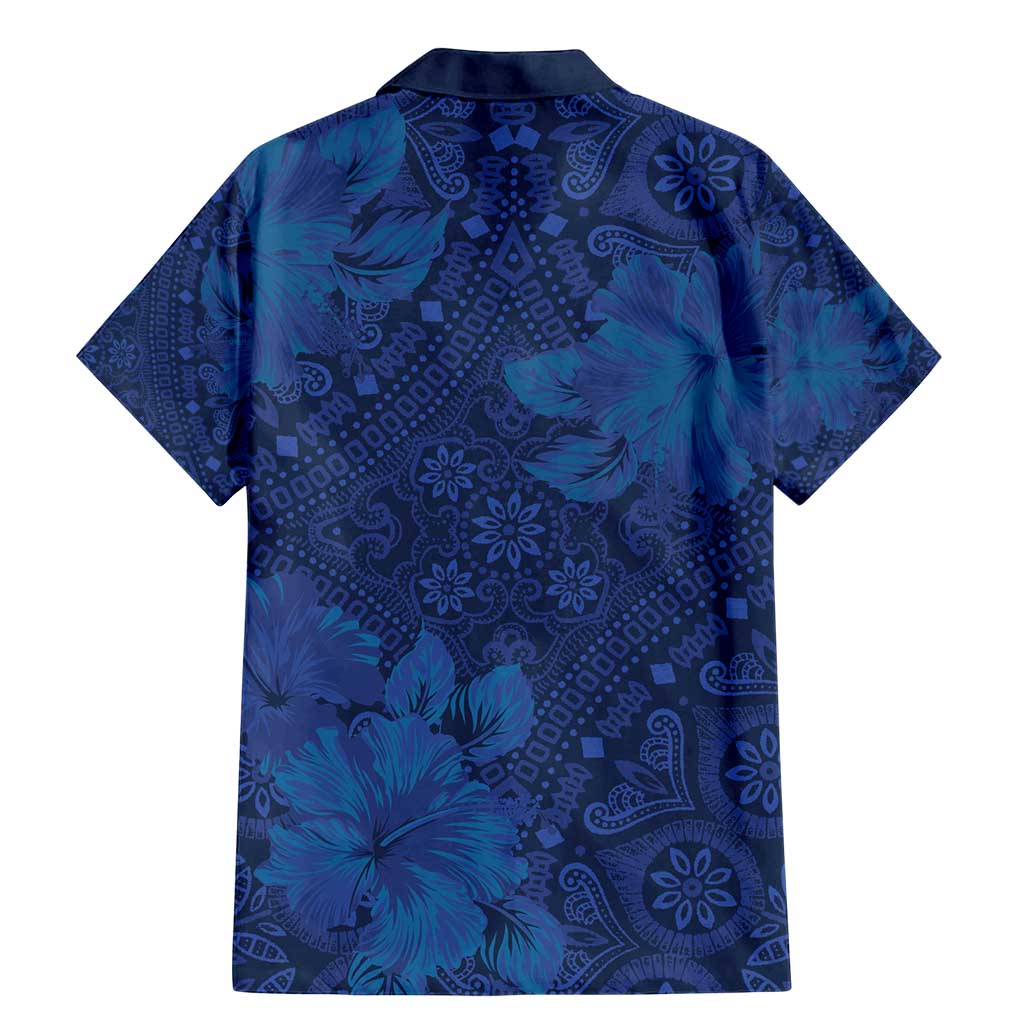 Hibiscus Mix ShweShwe African Pattern Family Matching Mermaid Dress and Hawaiian Shirt - Wonder Print Shop