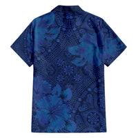 Hibiscus Mix ShweShwe African Pattern Family Matching Off The Shoulder Long Sleeve Dress and Hawaiian Shirt - Wonder Print Shop