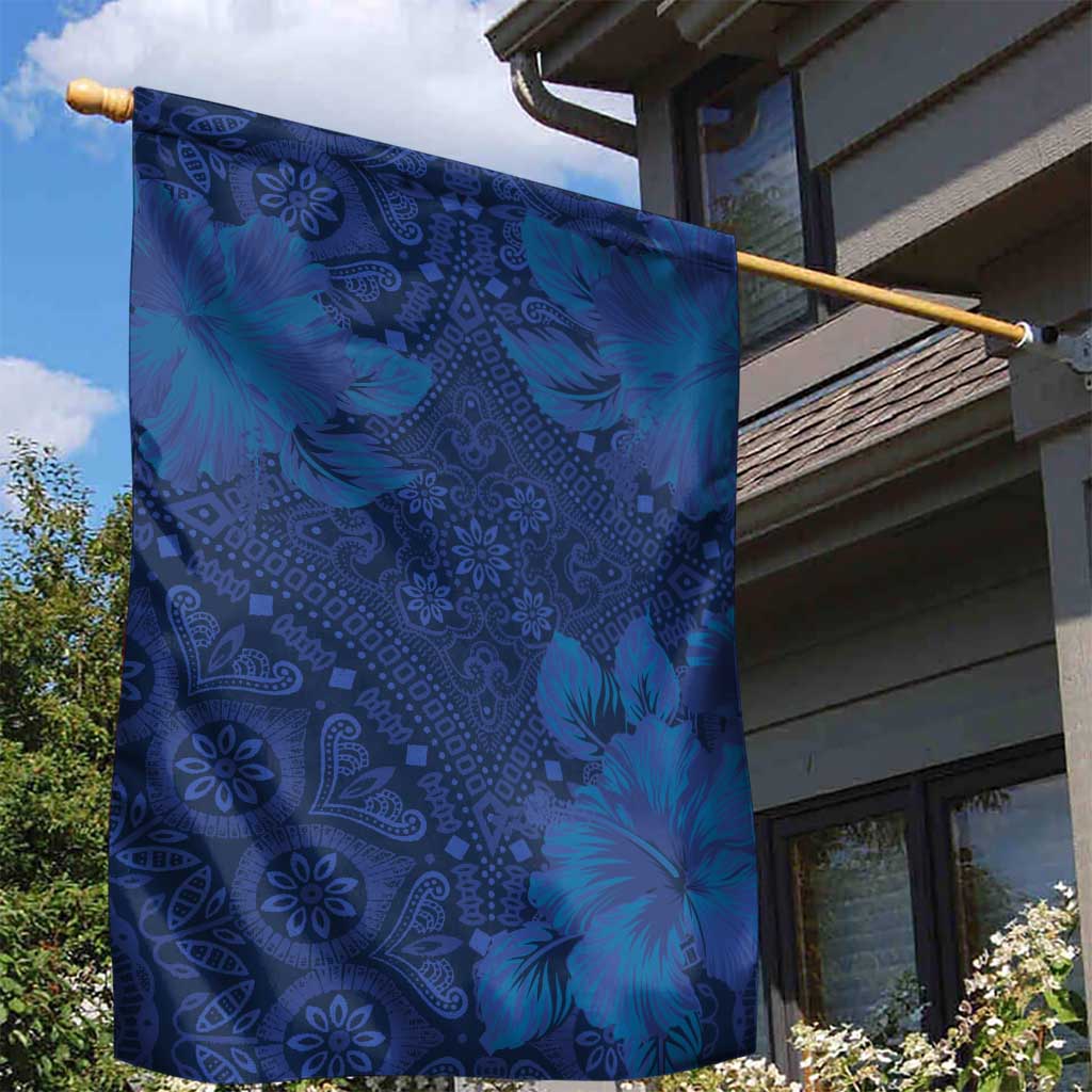 Hibiscus Mix ShweShwe African Pattern Garden Flag - Wonder Print Shop