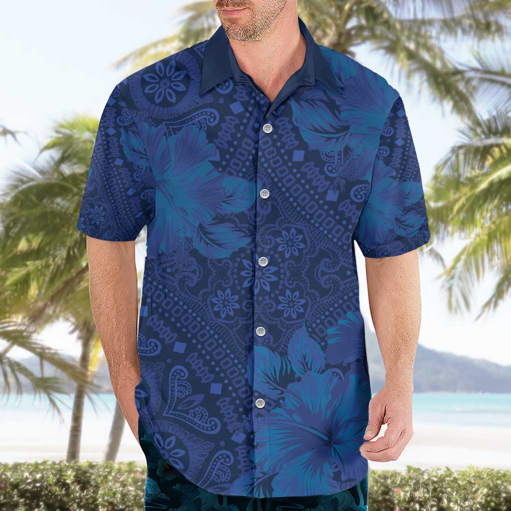 Hibiscus Mix ShweShwe African Pattern Hawaiian Shirt - Wonder Print Shop