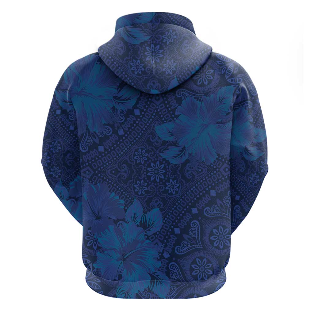 Hibiscus Mix ShweShwe African Pattern Hoodie - Wonder Print Shop