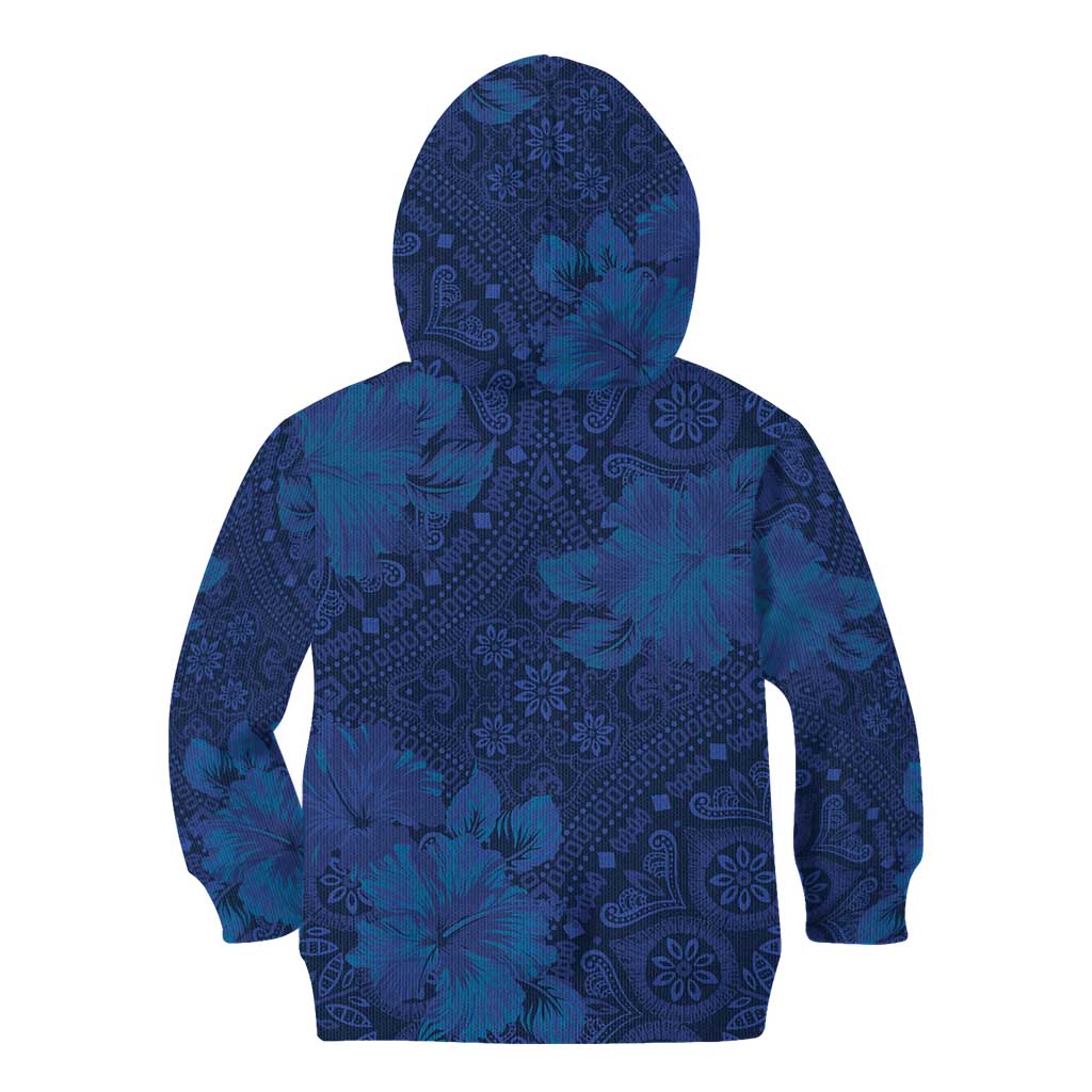 Hibiscus Mix ShweShwe African Pattern Kid Hoodie - Wonder Print Shop