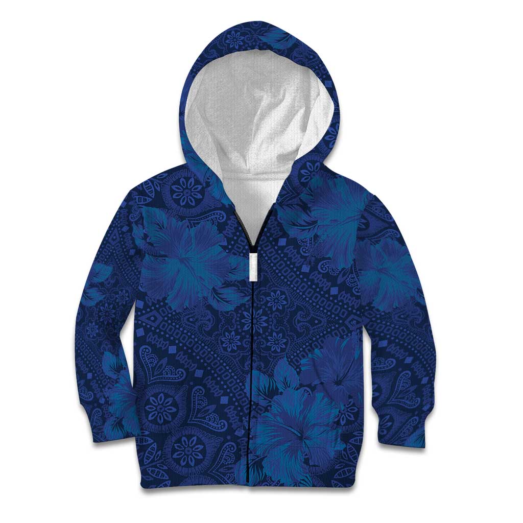 Hibiscus Mix ShweShwe African Pattern Kid Hoodie - Wonder Print Shop