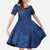 Hibiscus Mix ShweShwe African Pattern Kid Short Sleeve Dress - Wonder Print Shop