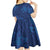 Hibiscus Mix ShweShwe African Pattern Kid Short Sleeve Dress - Wonder Print Shop