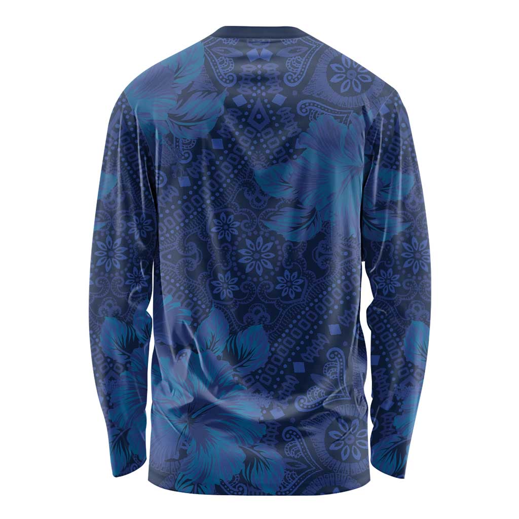 Hibiscus Mix ShweShwe African Pattern Long Sleeve Shirt - Wonder Print Shop