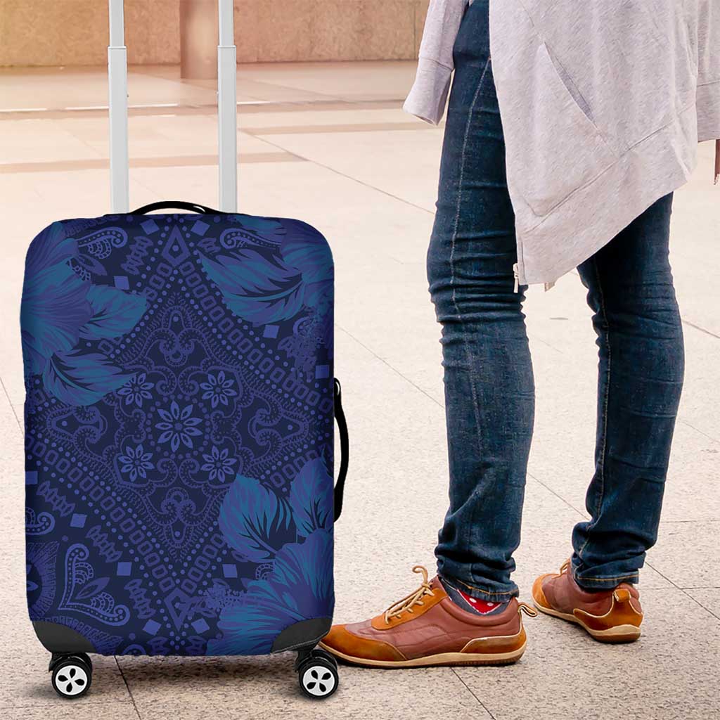 Hibiscus Mix ShweShwe African Pattern Luggage Cover - Wonder Print Shop