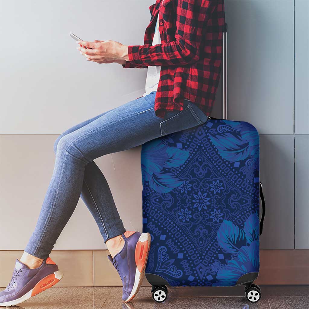 Hibiscus Mix ShweShwe African Pattern Luggage Cover - Wonder Print Shop