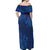 Hibiscus Mix ShweShwe African Pattern Off Shoulder Maxi Dress - Wonder Print Shop