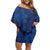 Hibiscus Mix ShweShwe African Pattern Off Shoulder Short Dress - Wonder Print Shop